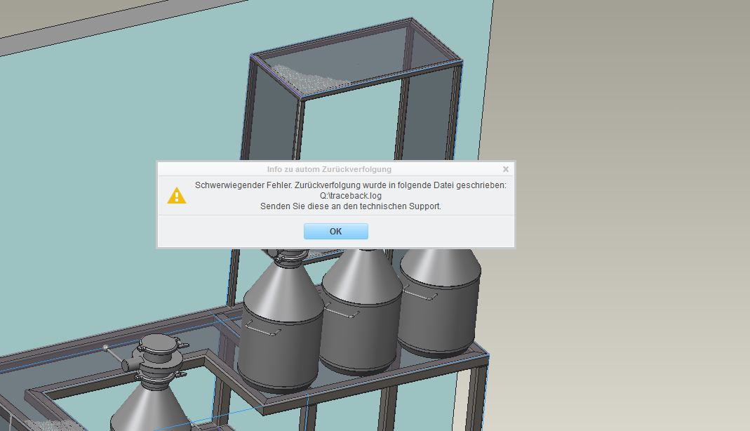 Schwerwiegender Fehler PTC Engineering Solutions PTC Creo Allgemein Foren Auf CAD De